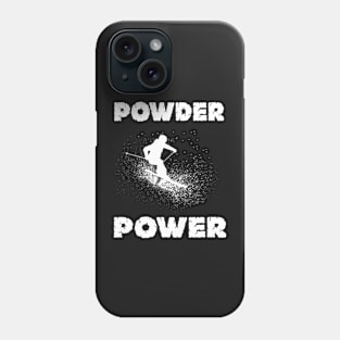 Powder Power, Skiing image Phone Case