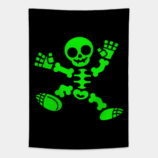 Skeleton Jig - Green Edition Tapestry