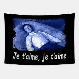 Embracing the Past je t’aime Movie Tee Tapestry