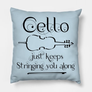 Cello String Along Pillow