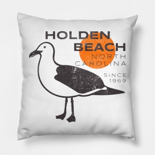 Holden Beach, NC Seagull Sunrise The Family Beach Pillow