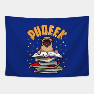 Funny Pug Owners PUGEEK Pug Lover Tapestry