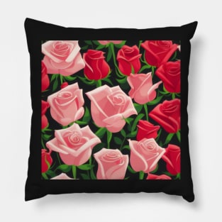 A Vibrant Valentine's Day Rose Decoration Pillow