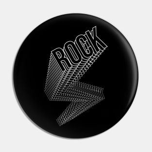 rock logo Pin