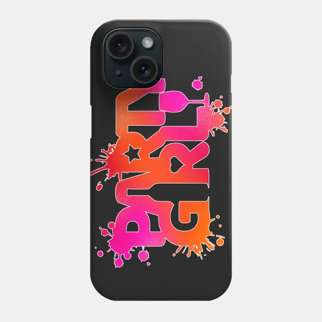 Party Girl typography design Phone Case by goldengallery