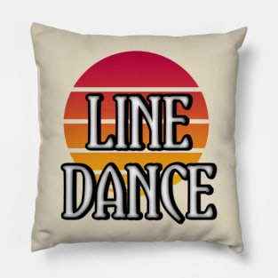 Line dance t-shirt Pillow