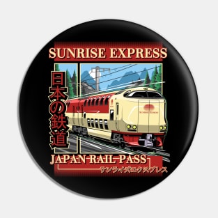 Sunrise Express – Overnight Sleeper Train from Tokyo to Izumo and Takamatsu Pin