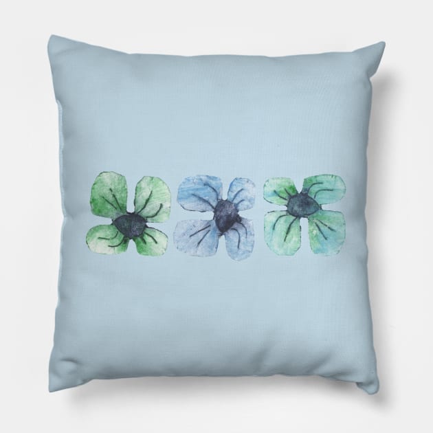 Intaglio flowers Pillow by VrijFormaat