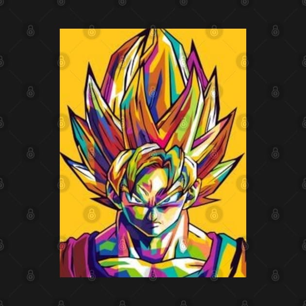 Anime Goku by Banten vector