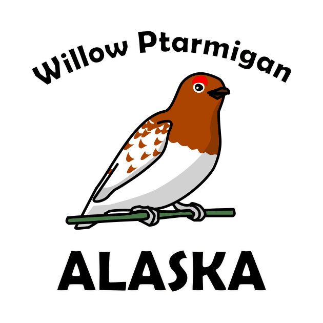 Willow Ptarmigan, State Bird of Alaska by denip