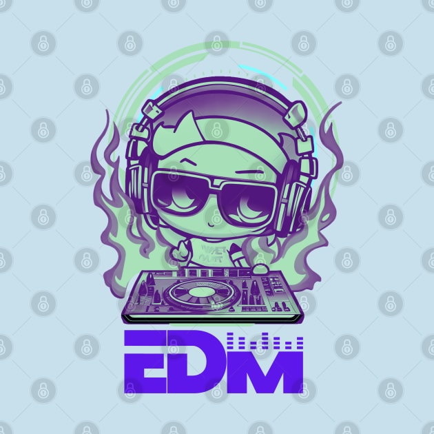 EDM Minty DJ! Green/Purple by SocietyTwentyThree