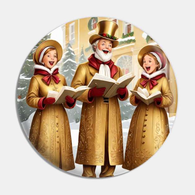 Christmas Carolers Pin by likbatonboot