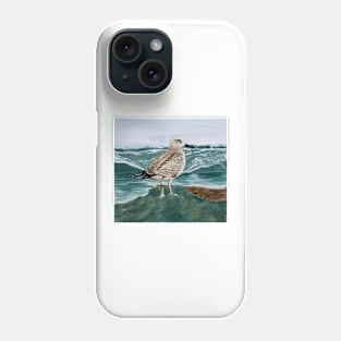 seagull on the shore Phone Case