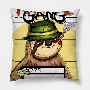 the animal gang sloth urban style Pillow