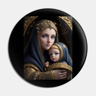 Madonna and Child Pin