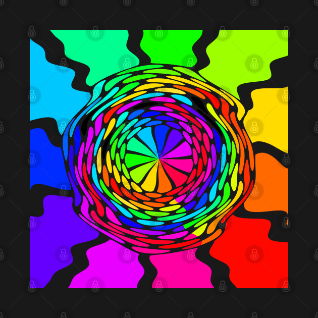 Rainbow Color Wheel by CoolMomBiz