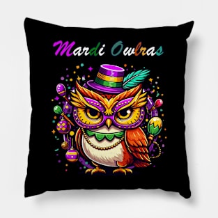 Mardi Owlras Pillow