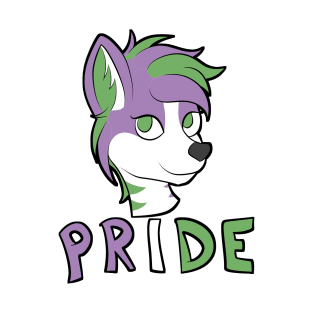 Genderqueer Pride - Furry Mascot T-Shirt