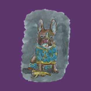 French Bulldog Eating Banana T-Shirt