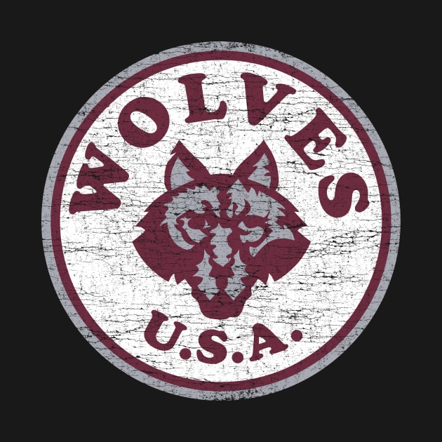 Los Angeles Wolves Vintage T-shirt by zurcnami