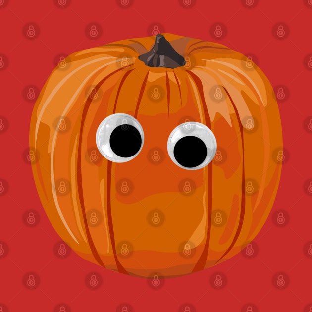 Googly eyed pumpkin by helengarvey