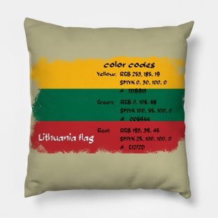 lithuania flag Pillow