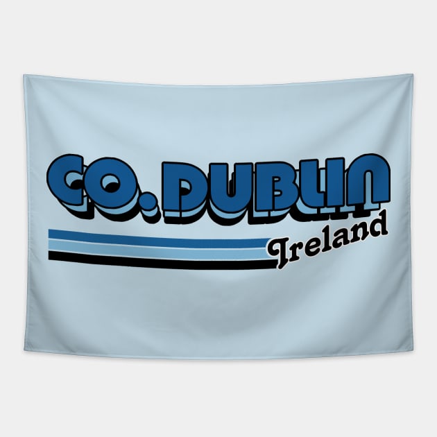 County Dublin / Retro Style Irish County Design Tapestry by feck!