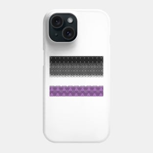 Spirograph Patterned Asexual Flag Phone Case