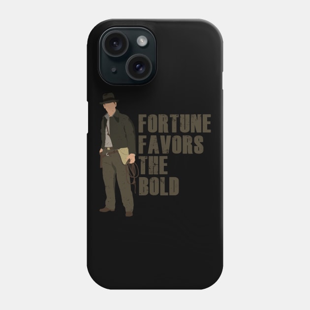 Fortune Favors the Bold Phone Case by WinterWolfDesign