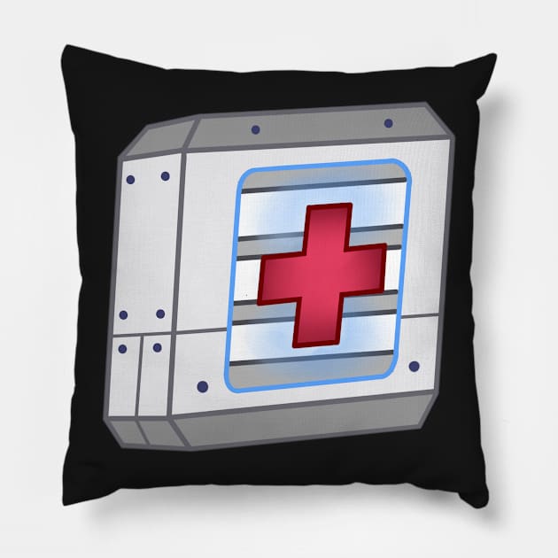 Health Pack Pillow by WorstSombra