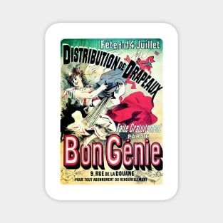 BON GENIE by Jules Cheret French Belle Epoque Vintage Theatre Magnet