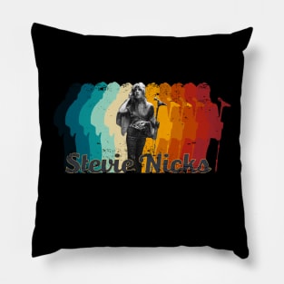 Stevie Nicks Retro Fade Vintage Pillow