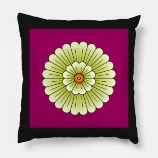 Assyrian Palace Flower Pillow