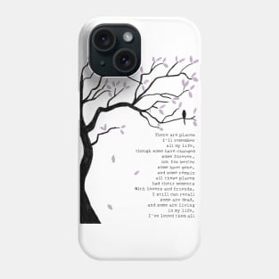 In my life lyrics Phone Case