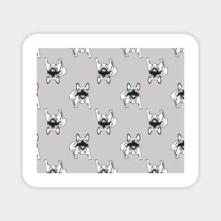 Soft grey Frenchies Magnet