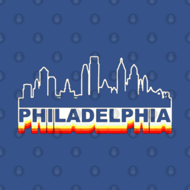 Disover Philadelphia City Skyline Vintage Retro - Philadelphia City Skyline Vintage Retro - T-Shirt
