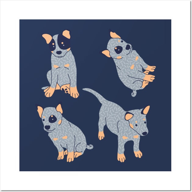 Cartoon Blue Heeler Pup Kids Cup