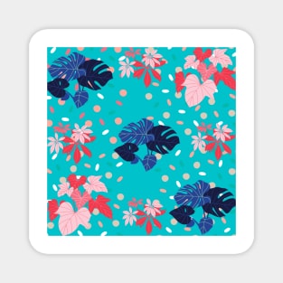 Blue leaves Magnet