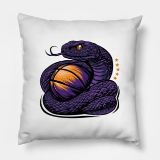 Purple and gold snake mamba, five championships, player legends Pillow