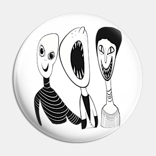 Alien family Pin