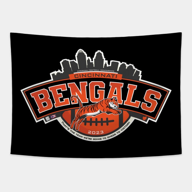 Bengals 2023 Tapestry by Nagorniak