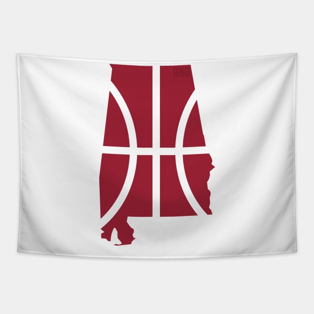 Alabama Basketball Tapestry by And1Designs