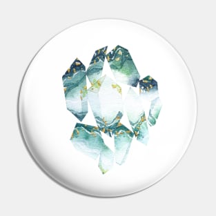 【ore】Fluorite Crystals-green Pin