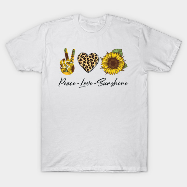 Peace Love Sunshine Peace Love Sunshine T Shirt Teepublic Uk