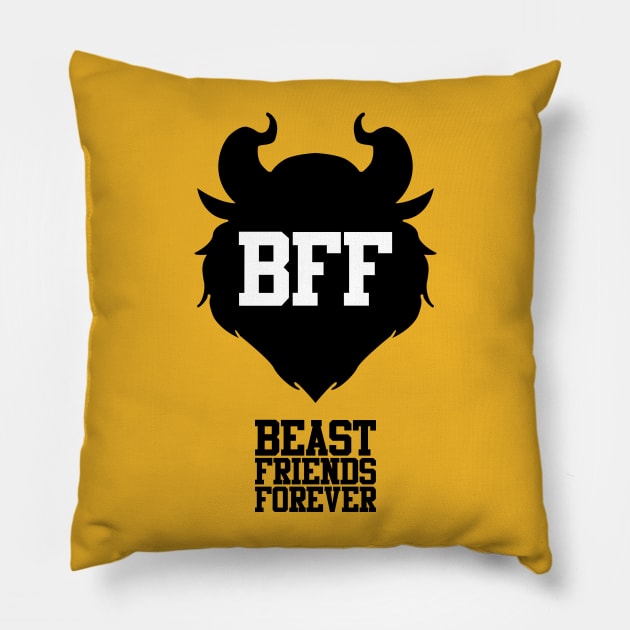 Beast Friends Forever Pillow by fashionsforfans