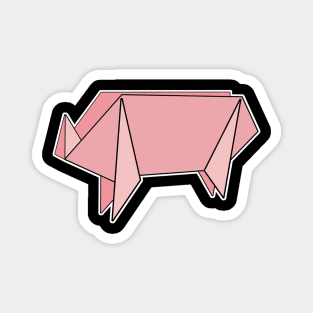 Pig Origami Sticker Style Design Magnet