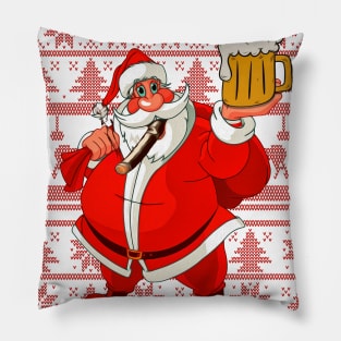 Beer for Santa - Beer Lovers Christmas Pillow