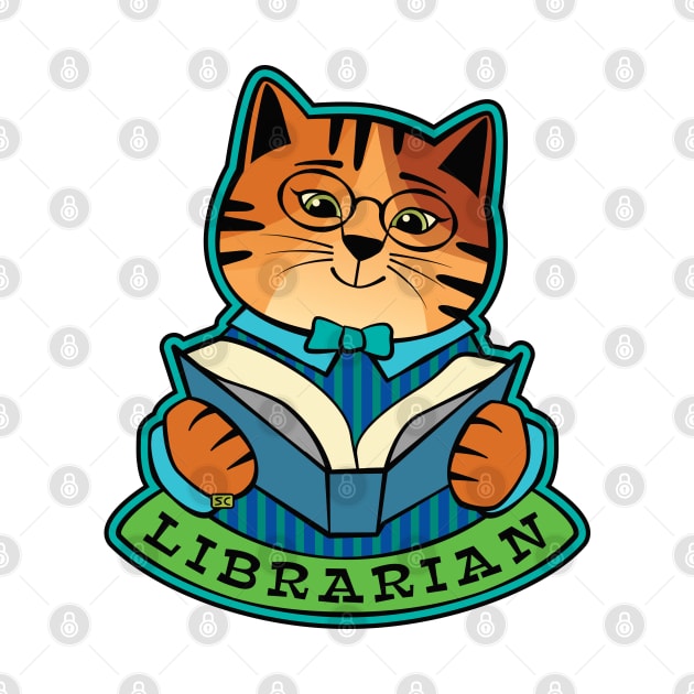 Librarian Cat by Sue Cervenka