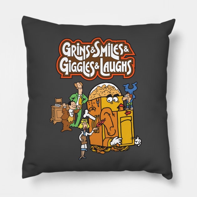 Grins & Smiles & Giggles & Laughs Cereal Pillow by Chewbaccadoll