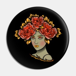 Zombie girl Pin